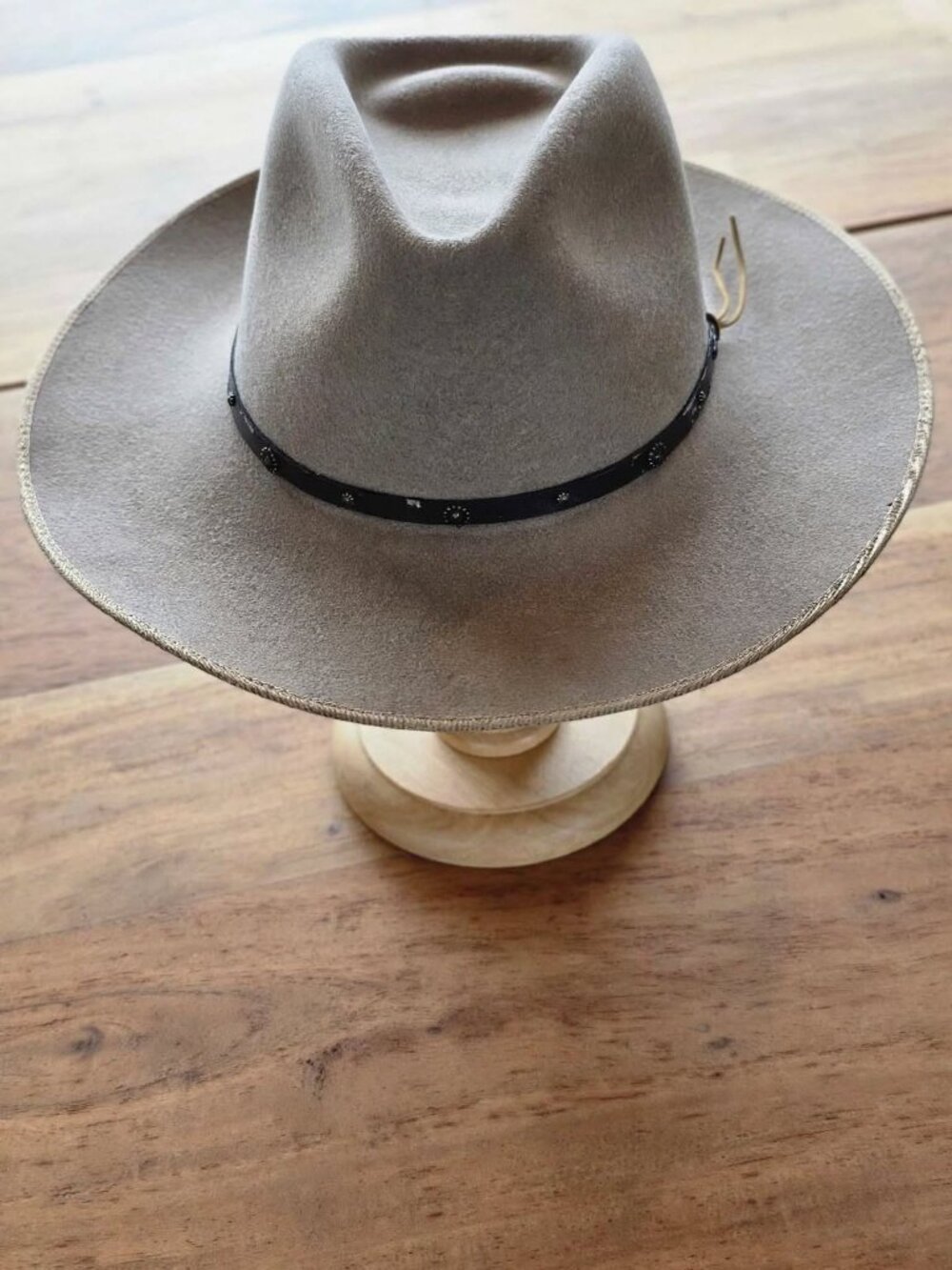 Vintage Stetson The Gun Club XXX Cowboy Hat Three Forks 7 1/2 Silverbelly